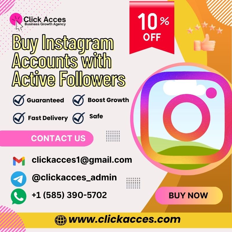 Buy Instagram Accounts with Active Followers